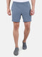 Men Grey Self Design Short