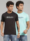 Men Green Printed T-Shirt 2 Pc