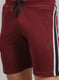 Men Maroon Solid Short