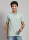 Men Green Solid T-Shirt