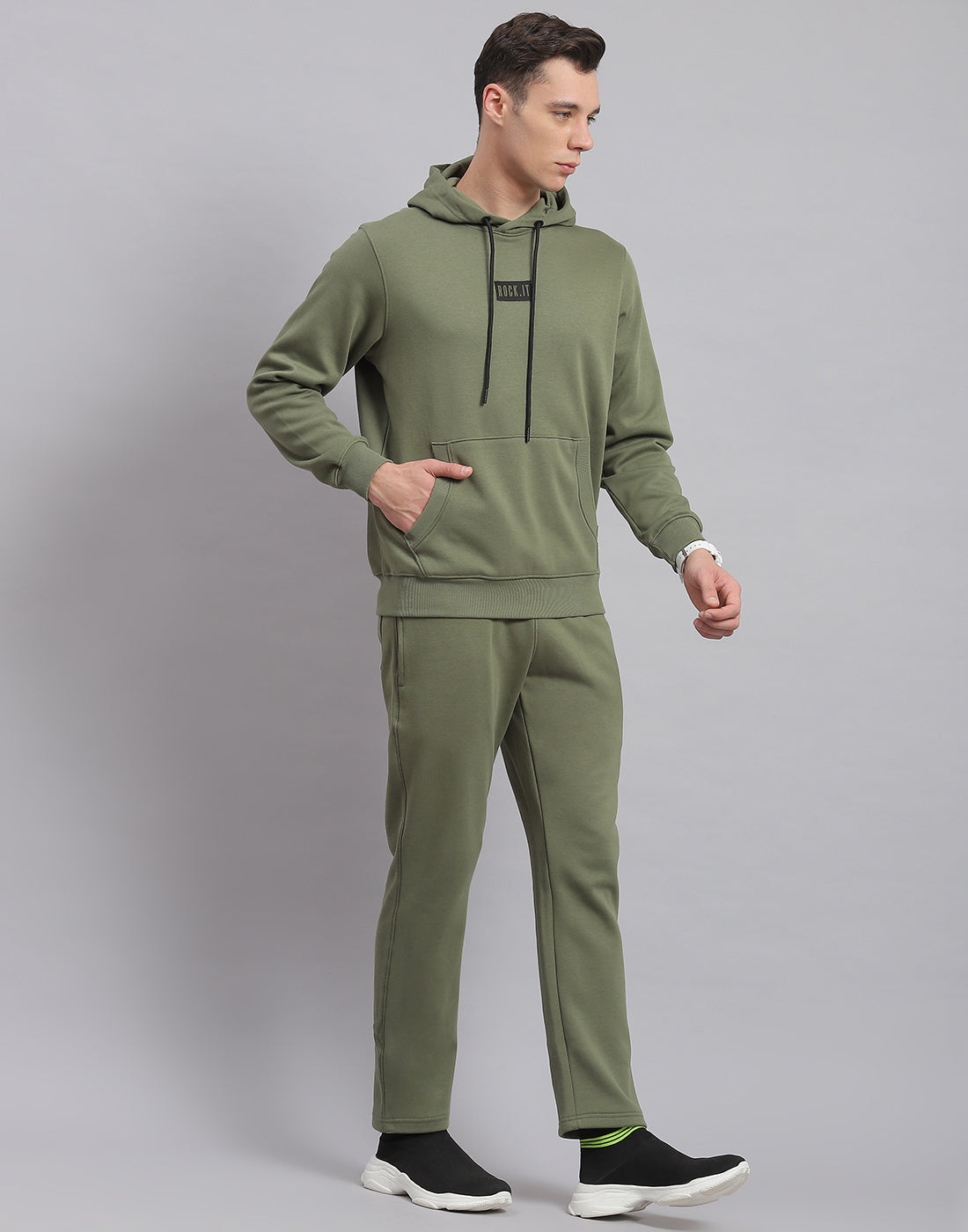 Olive green store mens tracksuit