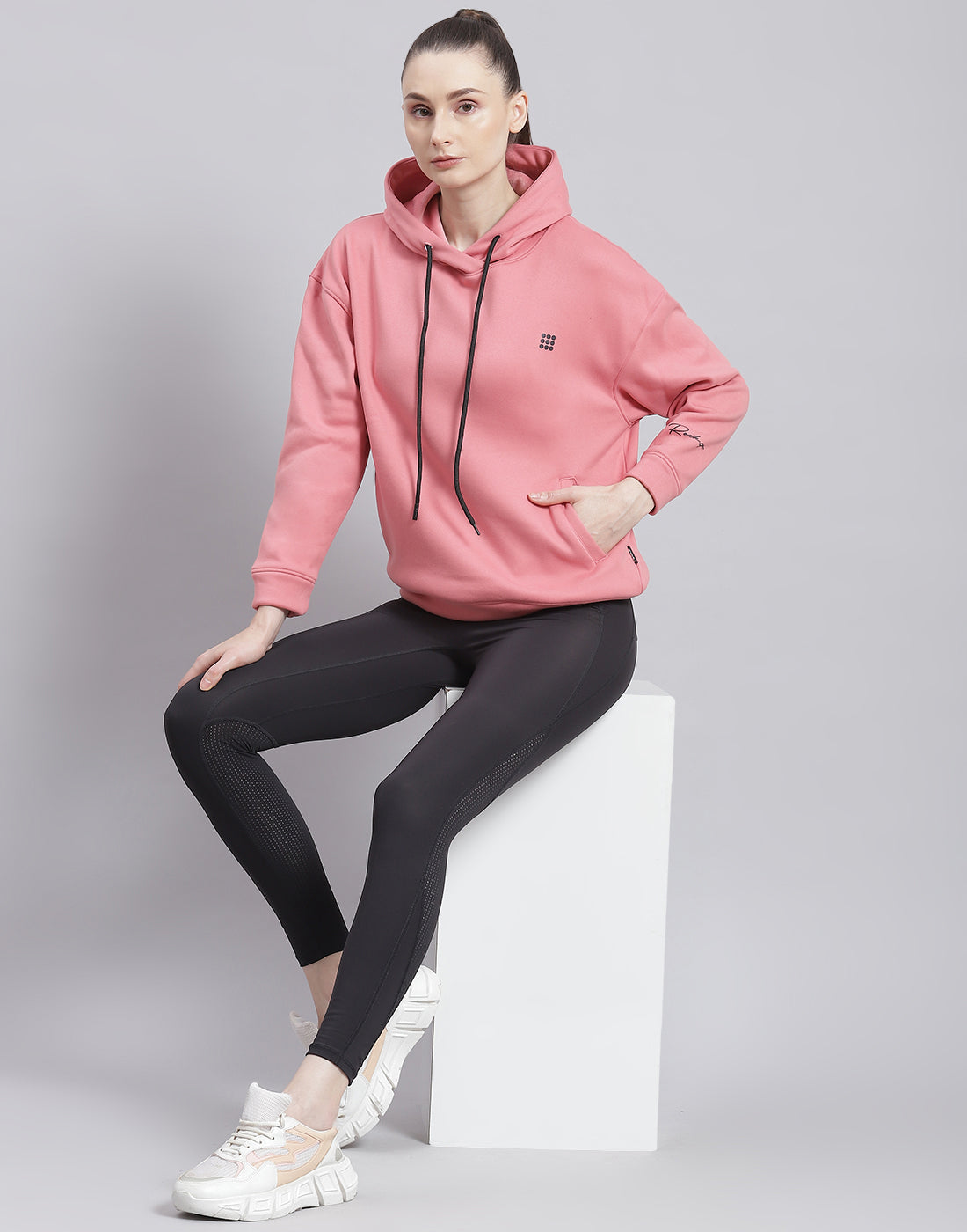 Buy PINK RELAXED FIT HOODIE & JOGGER SET for Women Online in India