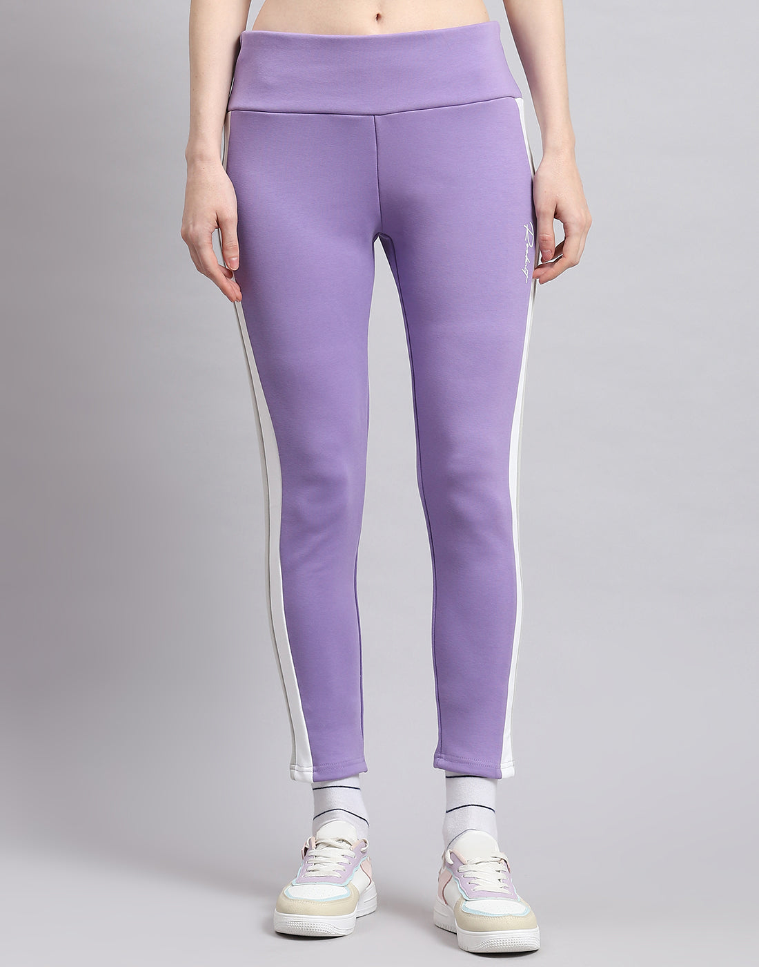 Buy Women Purple Solid Regular Fit Legging Online in India - Rock.it