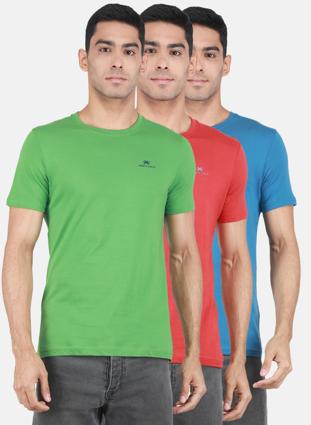 Men Multicolor Solid T-Shirt