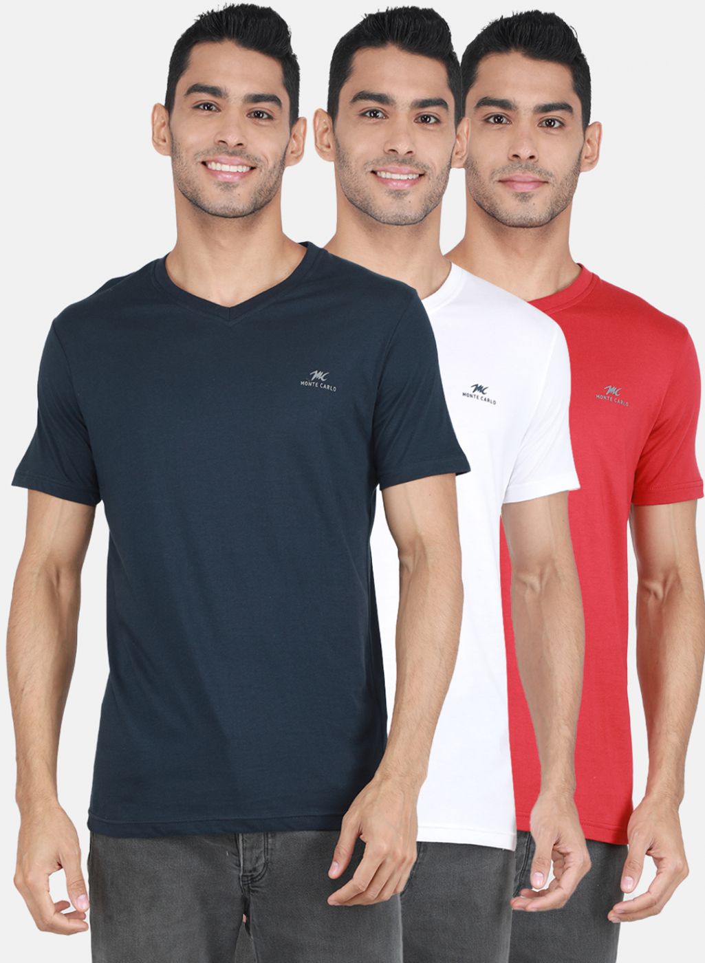 Men Multicolor Solid T-Shirt