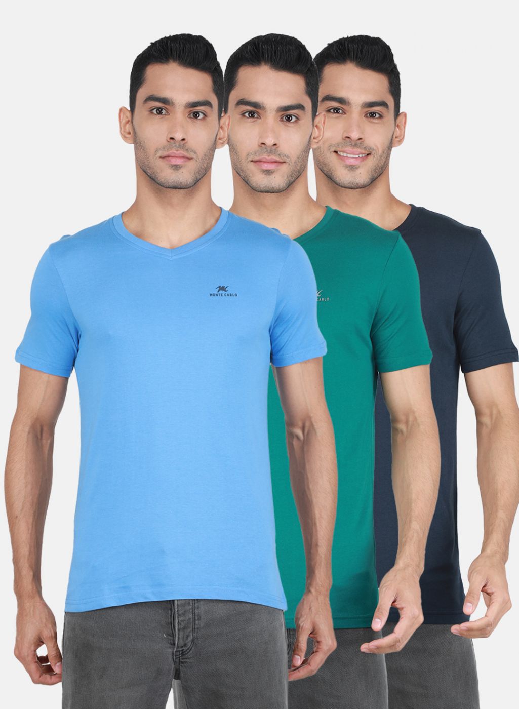 Men Multicolor Solid T-Shirt