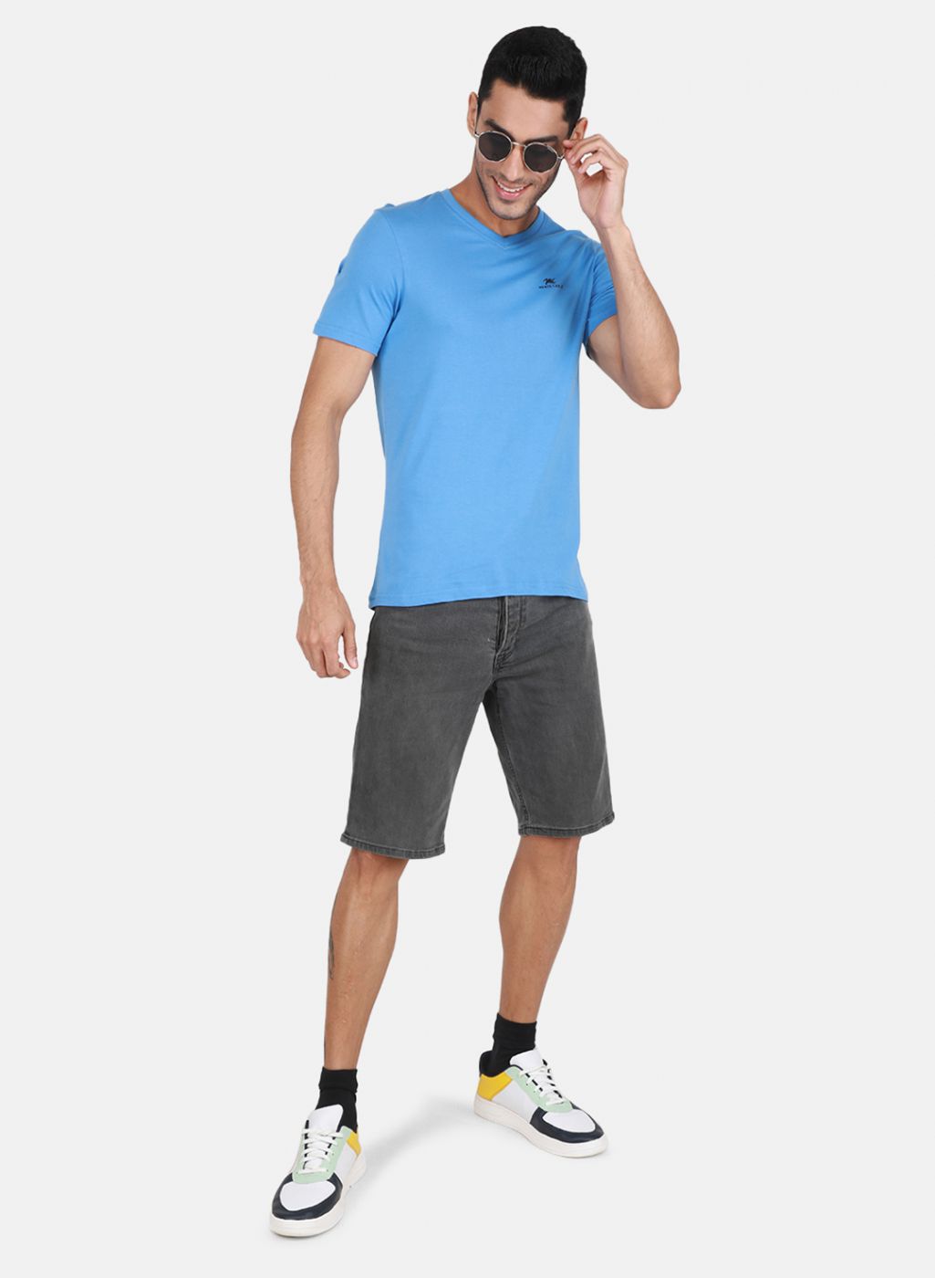 Men Multicolor Solid T-Shirt