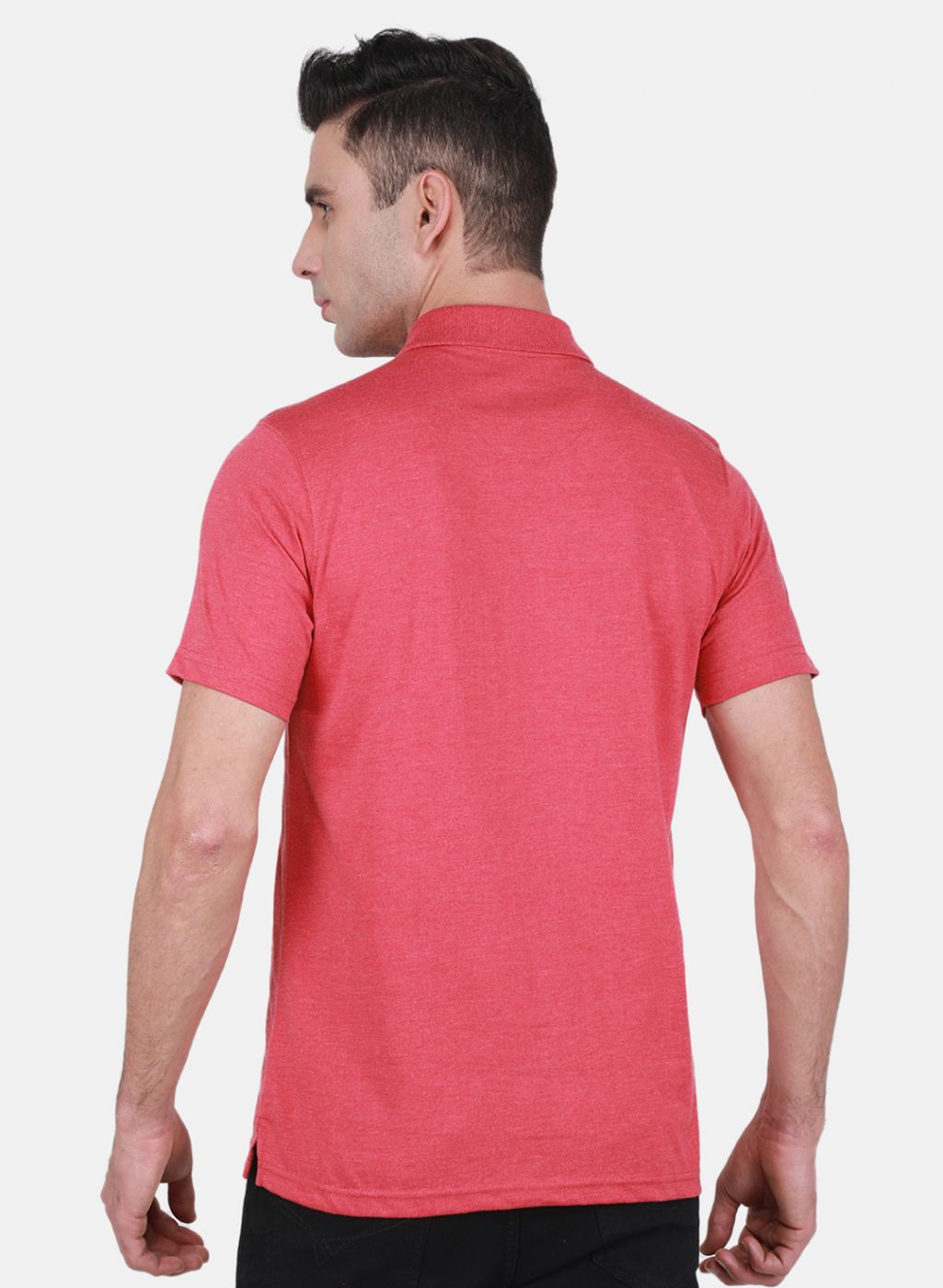 Men Red Solid T-Shirt