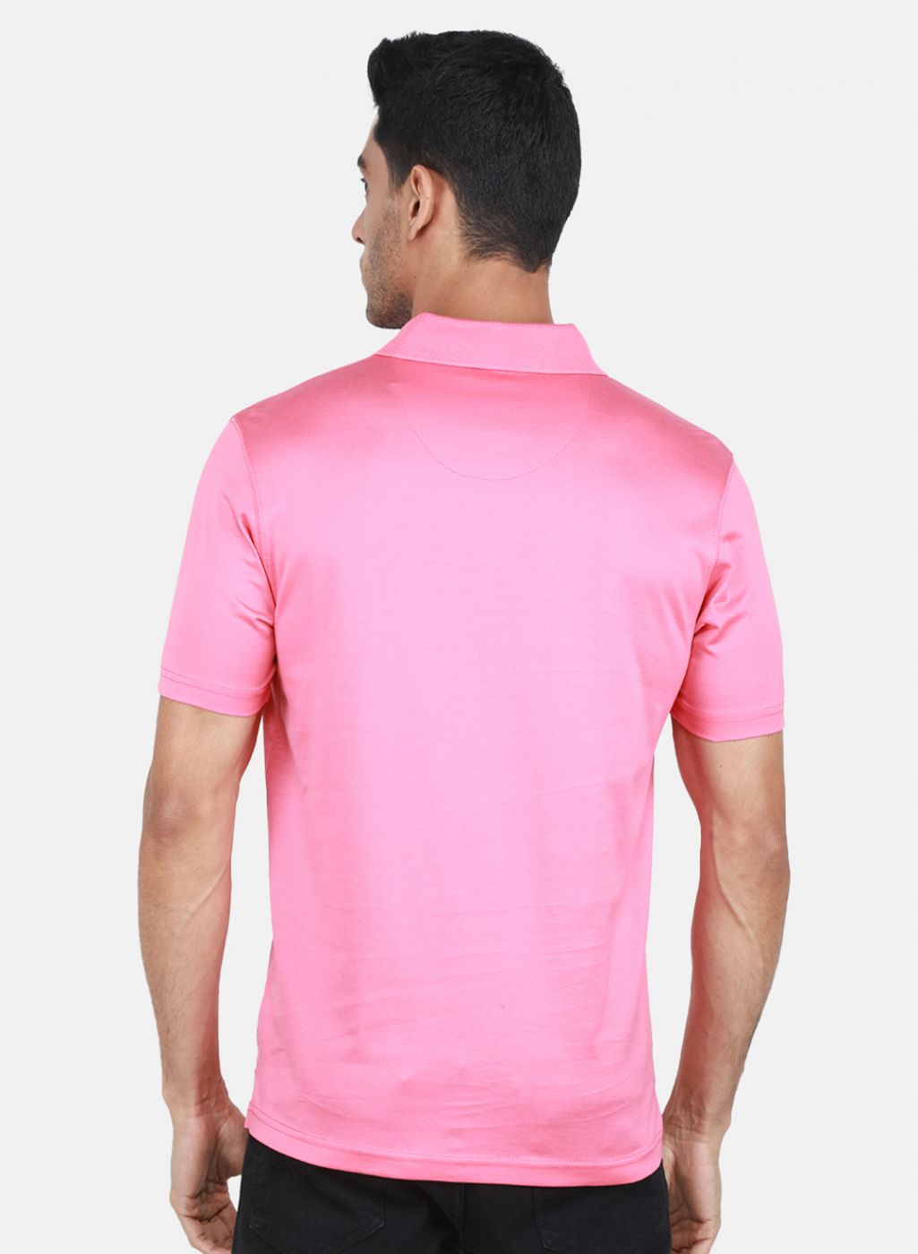 Men Pink Solid T-Shirt