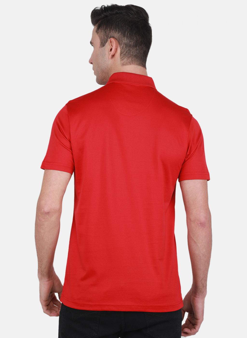 Men Red Solid T-Shirt