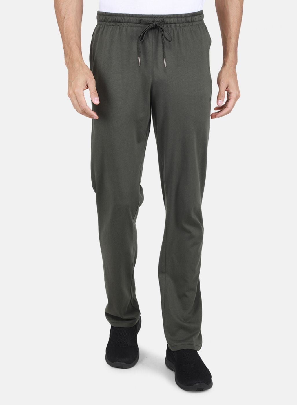 Men Olive Regular Fit Lower