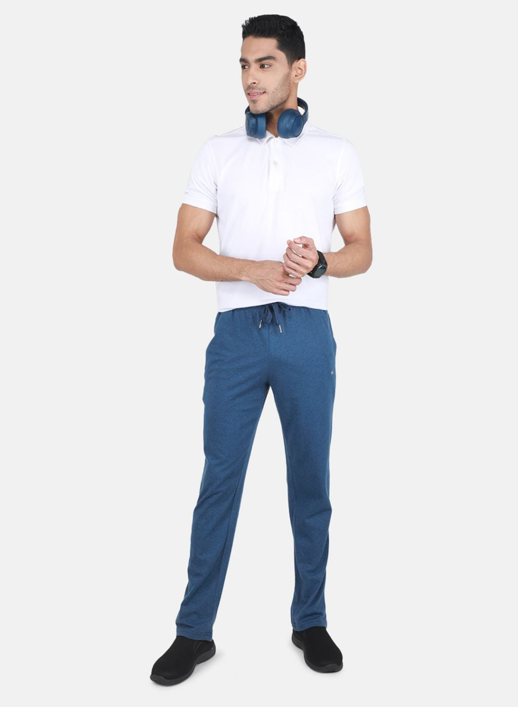 Men Blue Regular Fit Lower