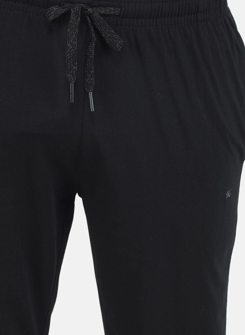 Men Black Solid Capri