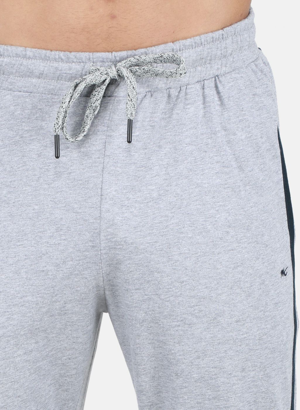 Men Grey Solid Capri