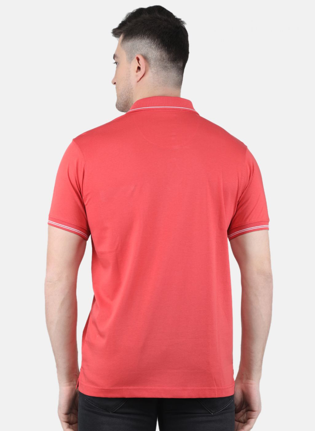 Men Red Solid T-Shirt