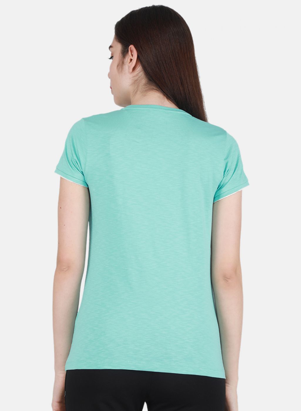 Women Aqua Blue Printed Top