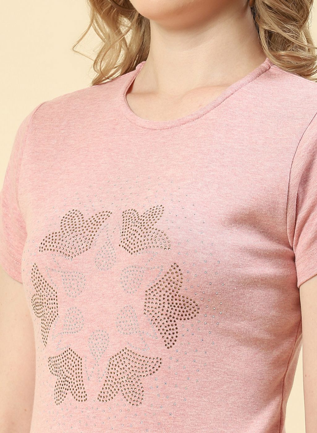 Women Pink Printed Top