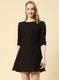 Women Black Jaquard Dress