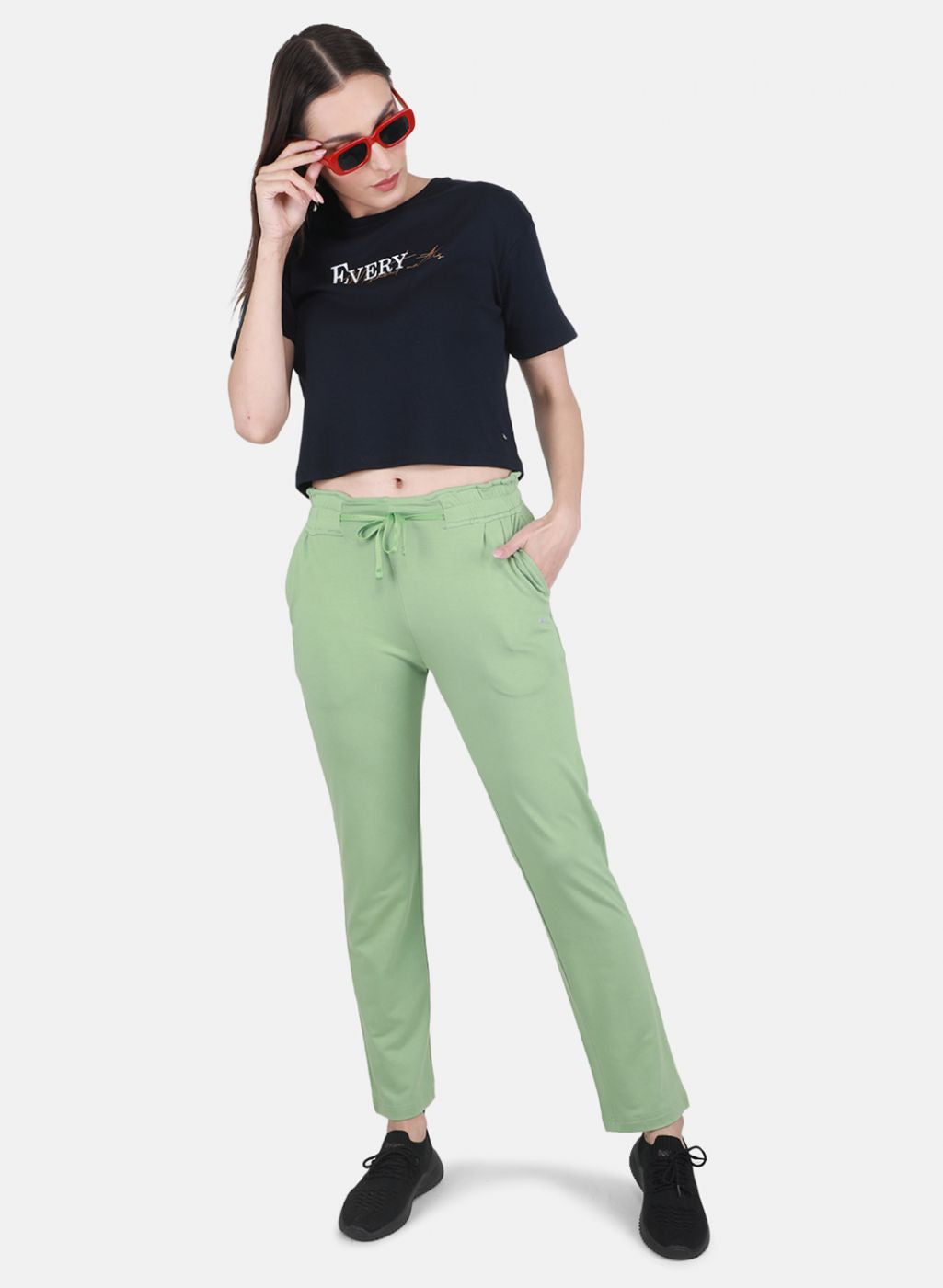 Women Green Regular Fit Lower