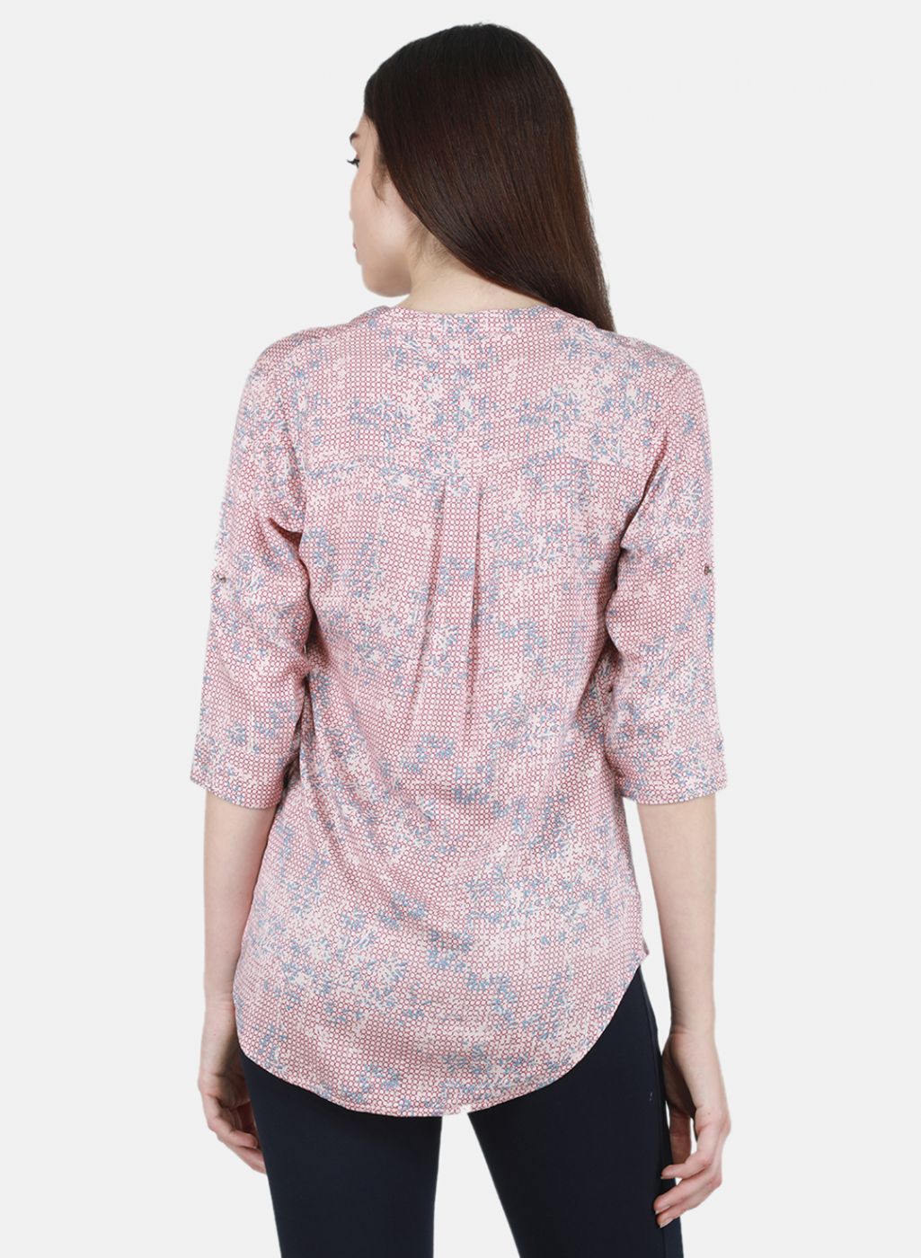 Women Peach Printed Top