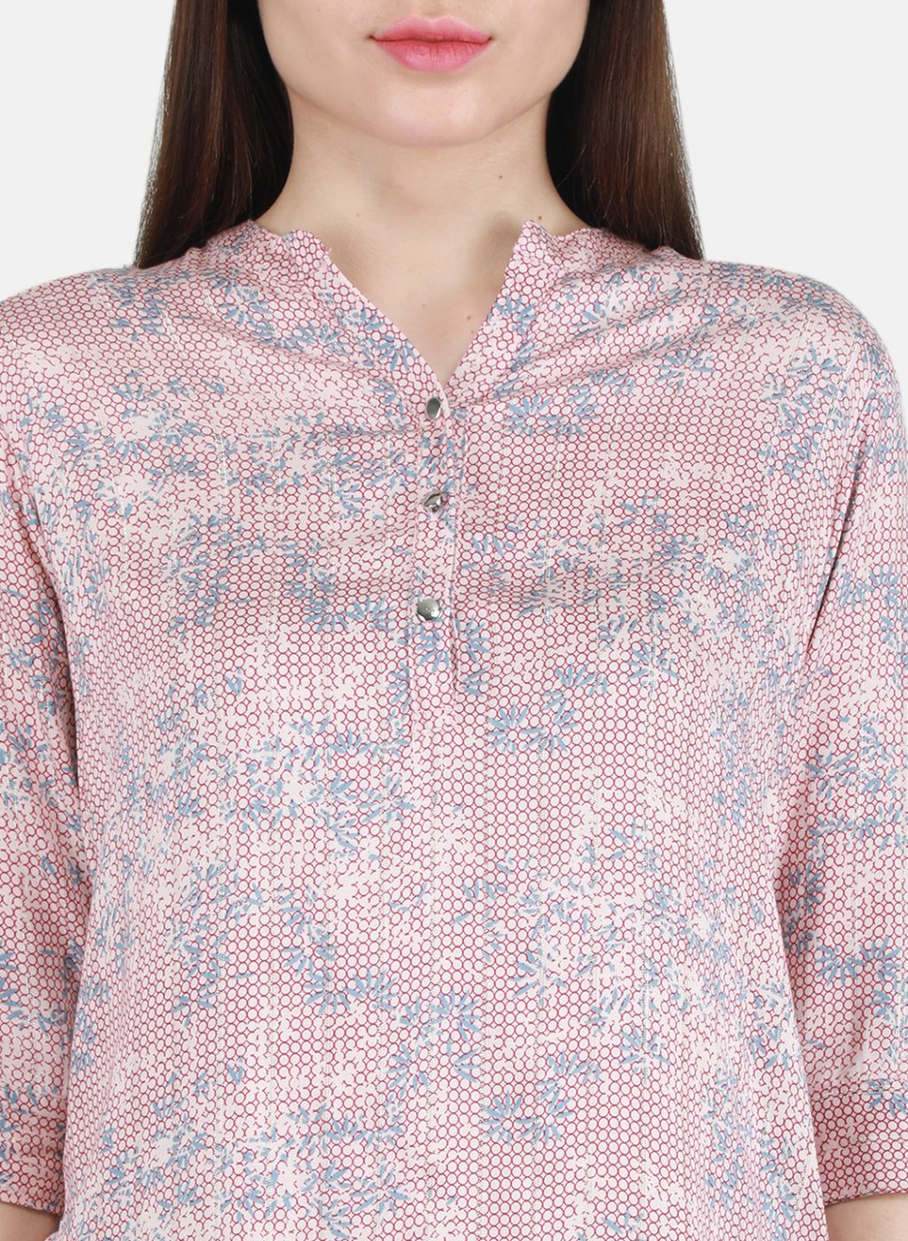 Women Peach Printed Top