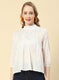 Women White Embroidered Top