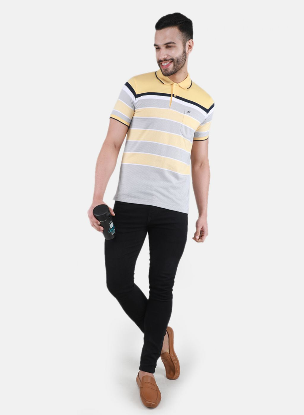 Men Yellow Printed T-Shirt