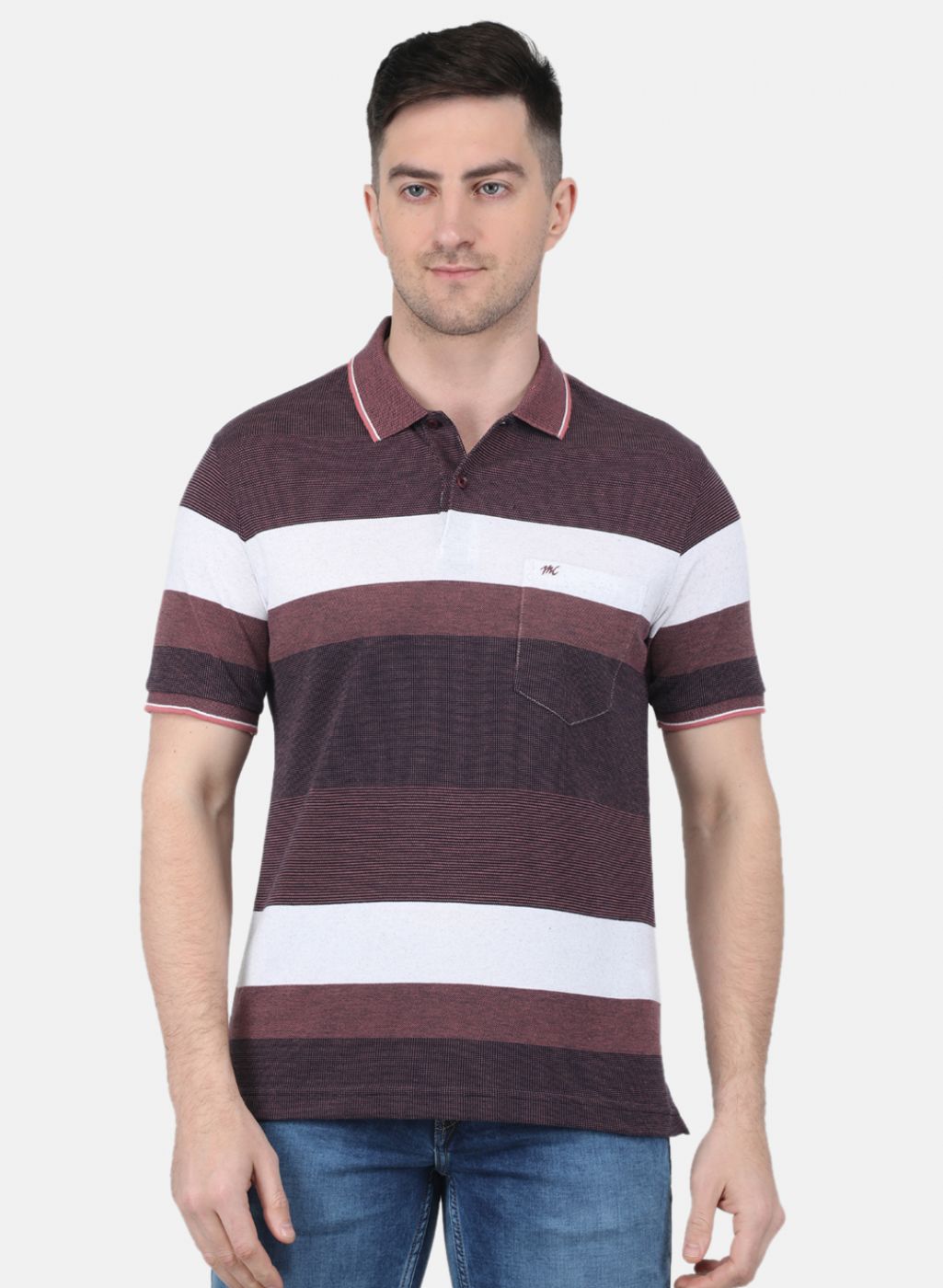 Men Maroon Printed T-Shirt