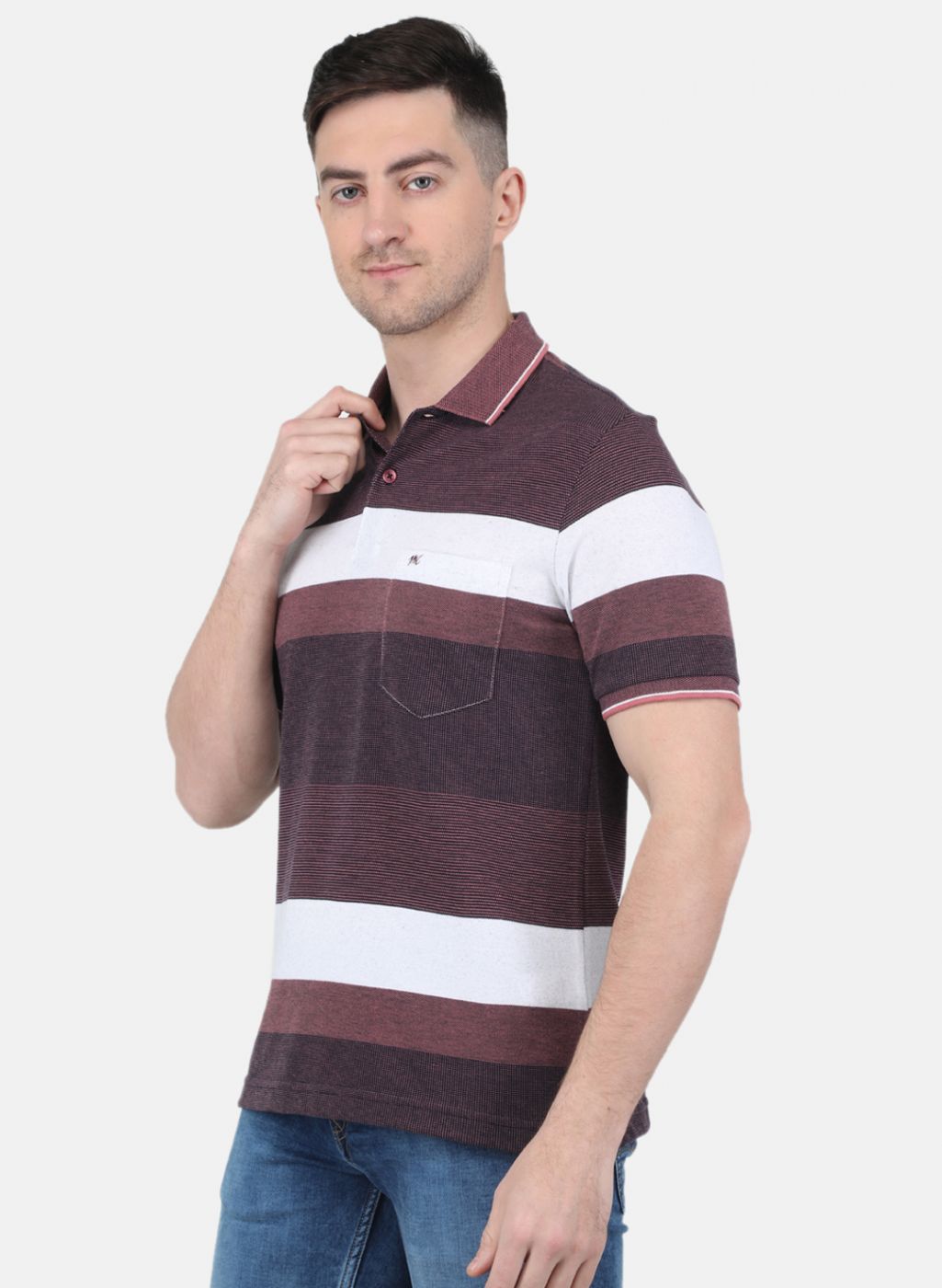 Men Maroon Printed T-Shirt