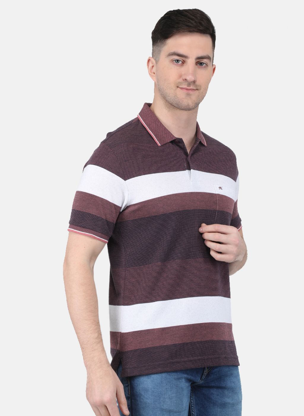 Men Maroon Printed T-Shirt