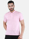 Men Pink Printed T-Shirt