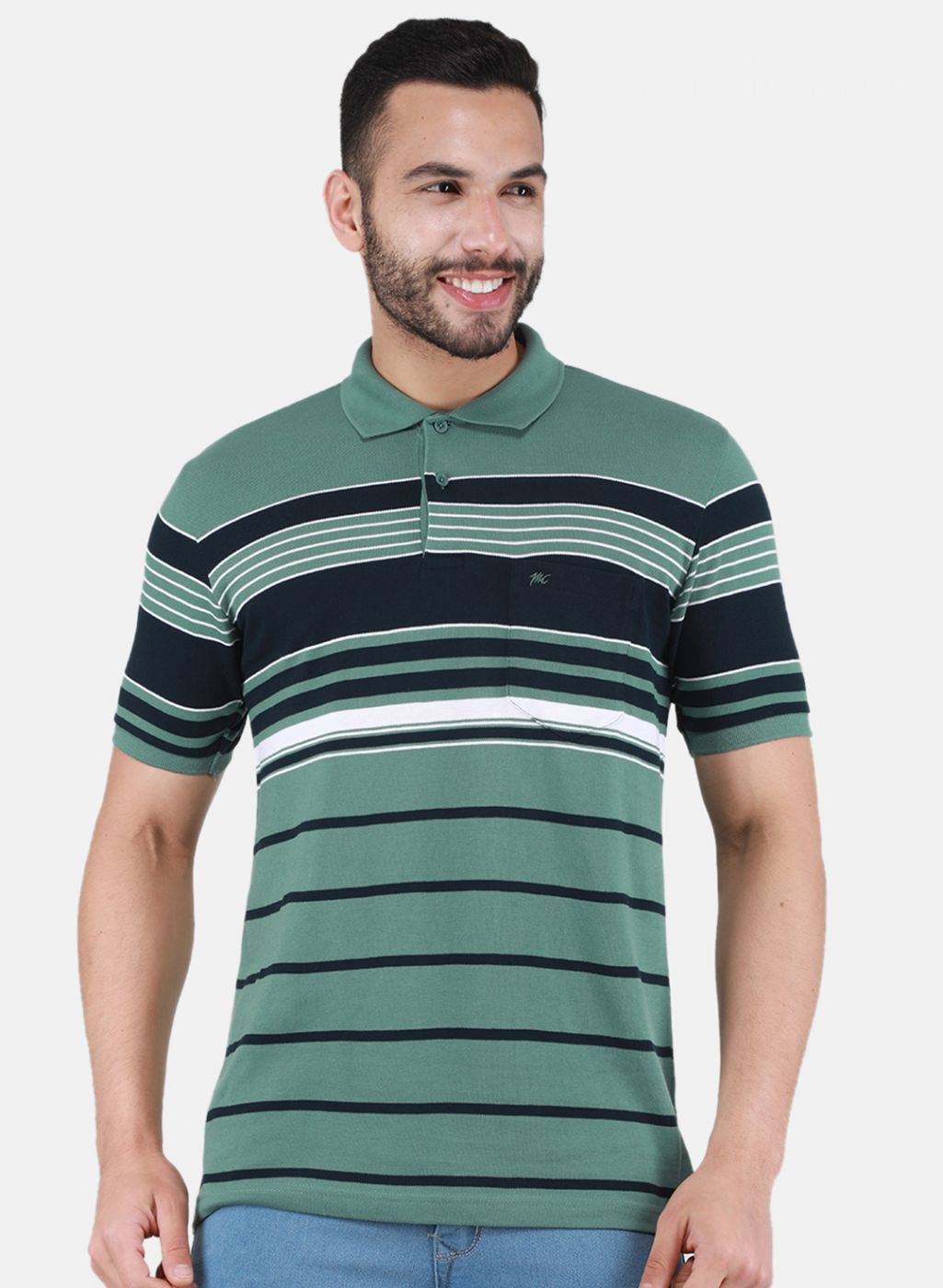 Men Green Printed T-Shirt