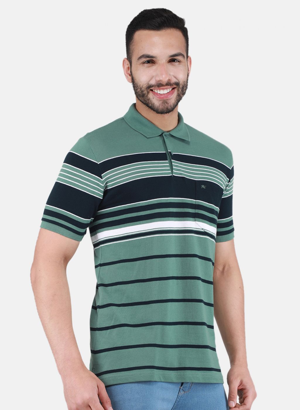 Men Green Printed T-Shirt