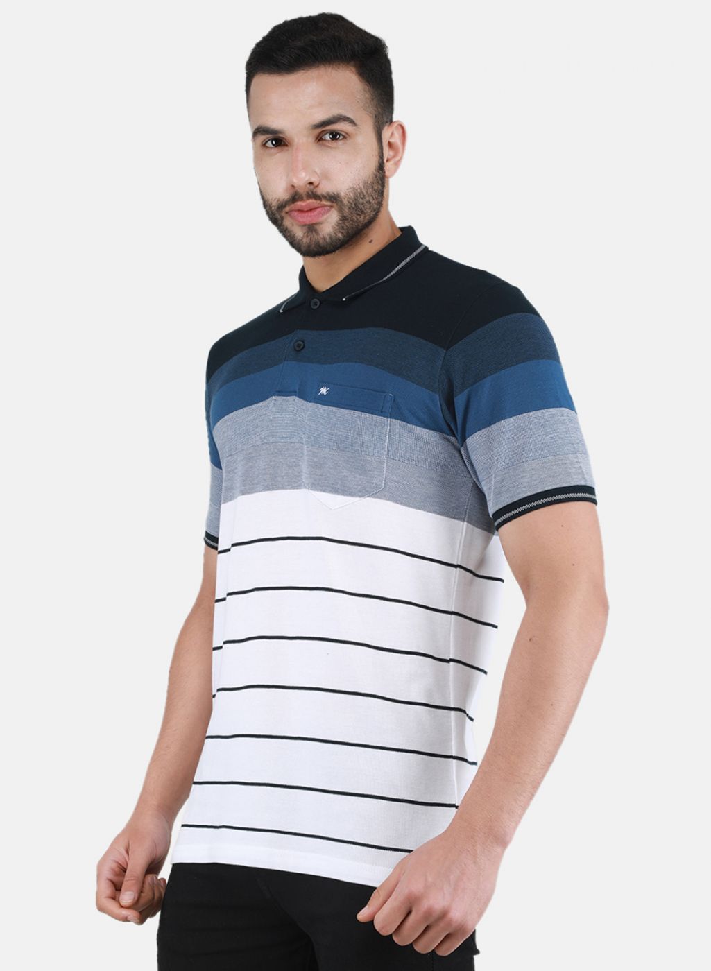 Men NAvy Blue Printed T-Shirt