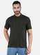 Men Olive Printed T-Shirt