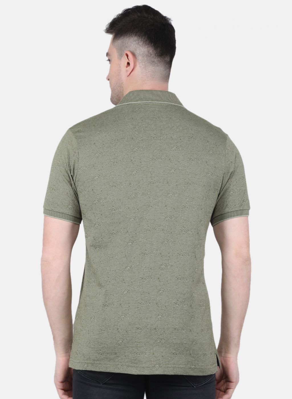 Men Olive Printed T-Shirt