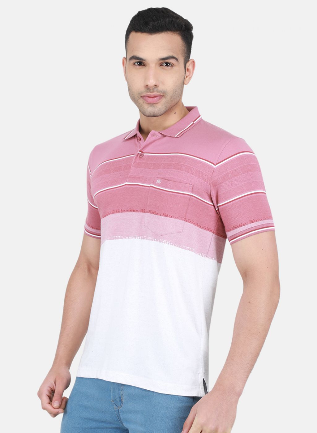 Men Pink Printed T-Shirt