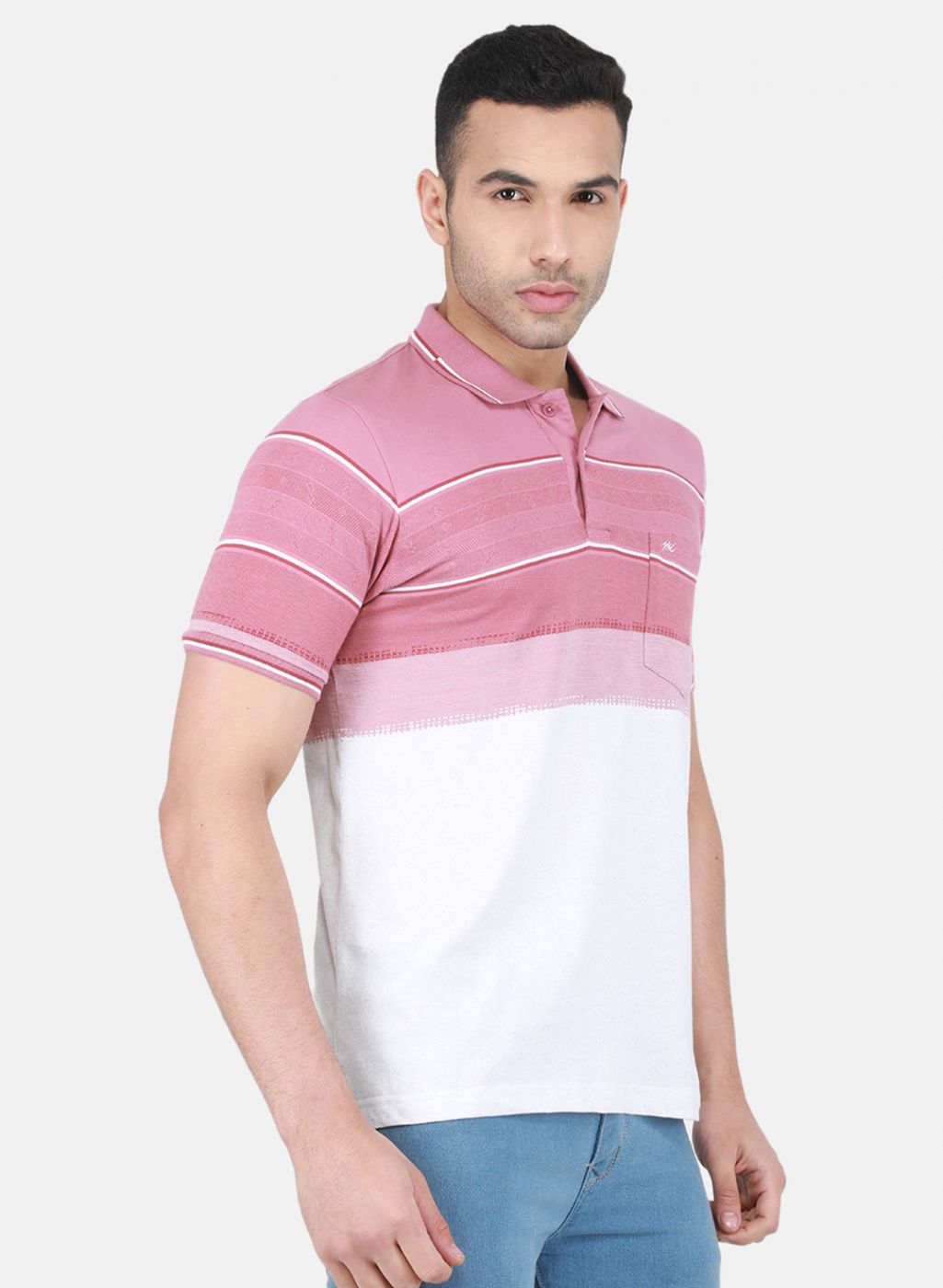 Men Pink Printed T-Shirt