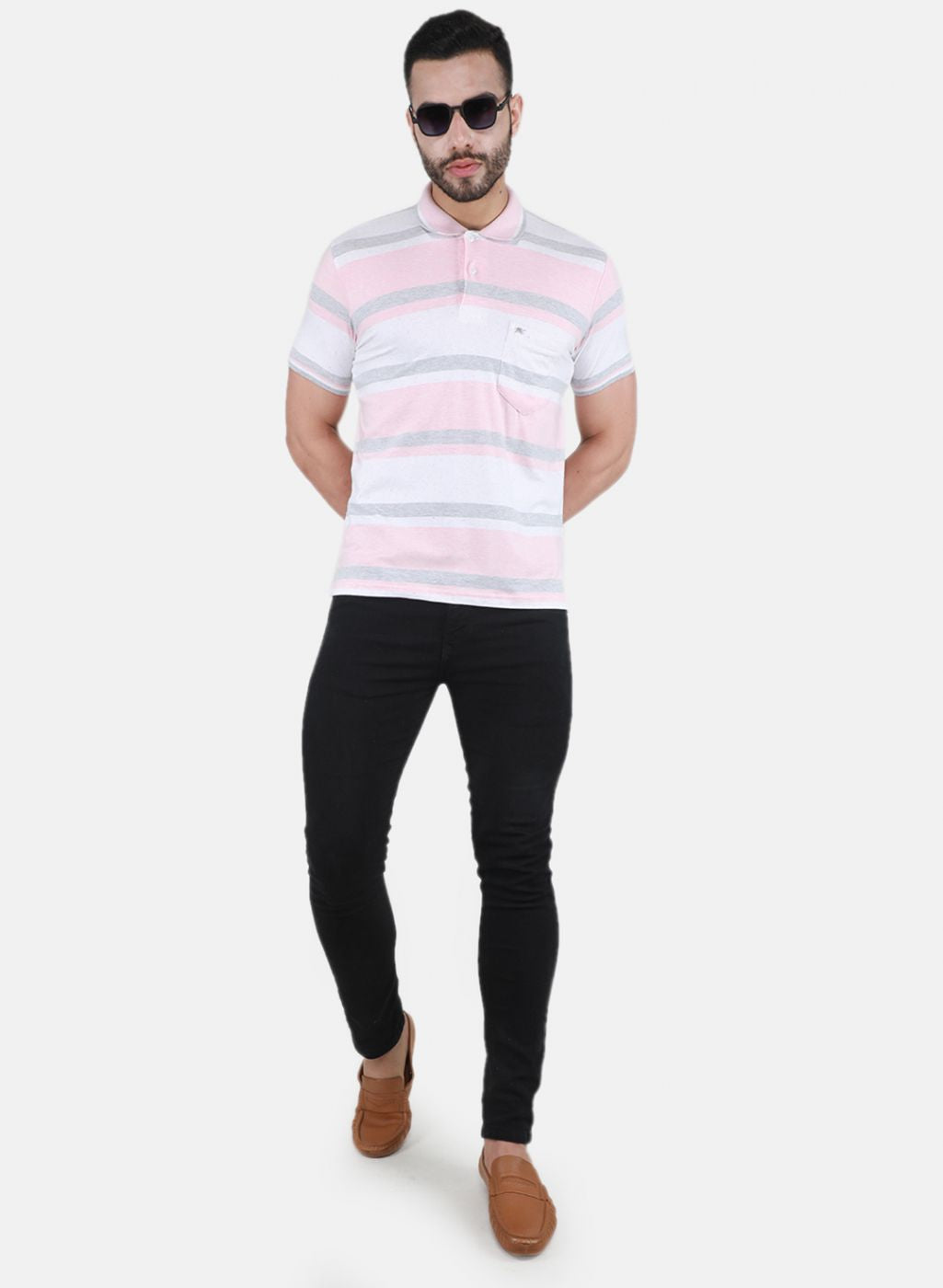 Men Pink Printed T-Shirt