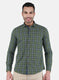 Men Green Check Shirt