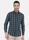 Men NAvy Blue Check Shirt