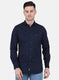 Men Blue Printed Shirt