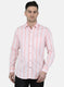 Men Peach Printed Shirt