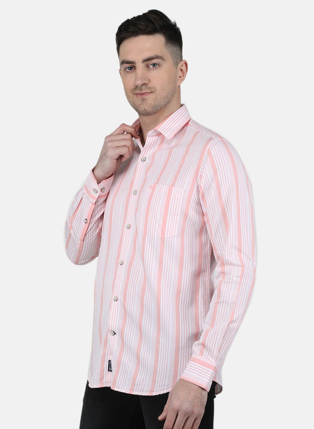 Men Peach Printed Shirt