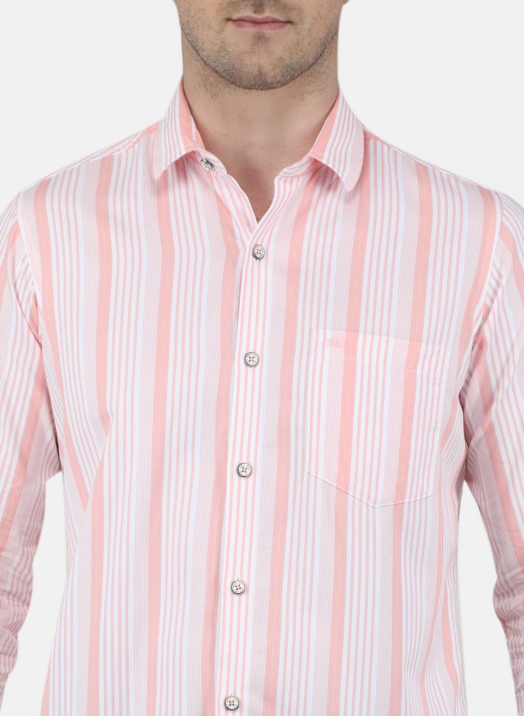 Men Peach Printed Shirt