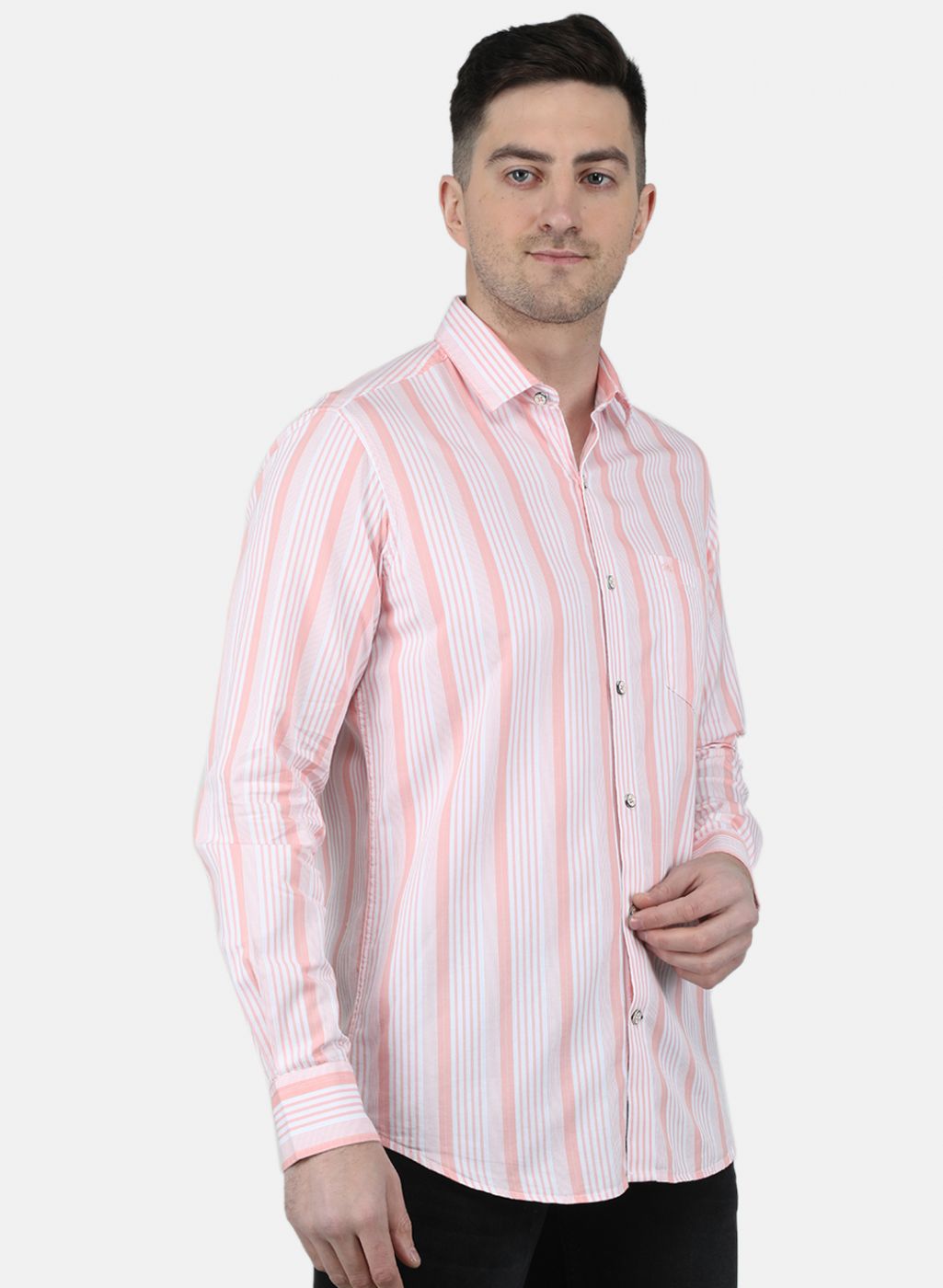 Men Peach Printed Shirt