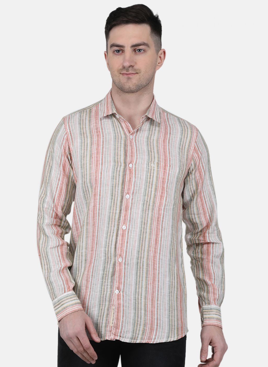 Men Beige Printed Shirt