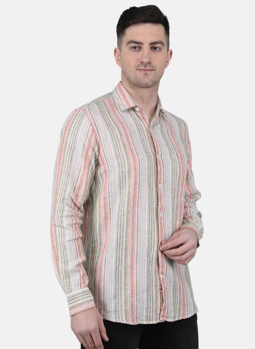 Men Beige Printed Shirt