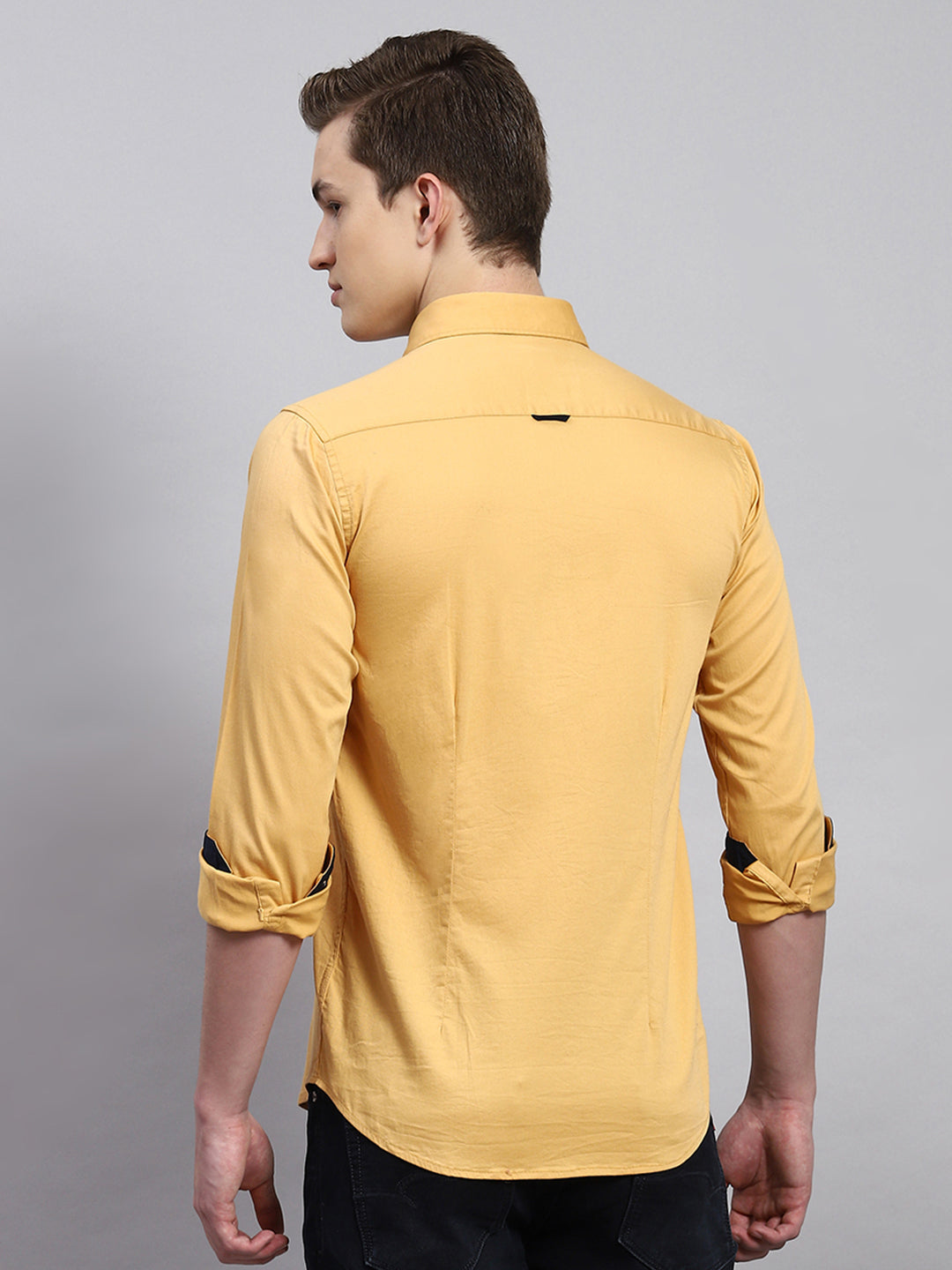 Men Yellow Printed Shirt