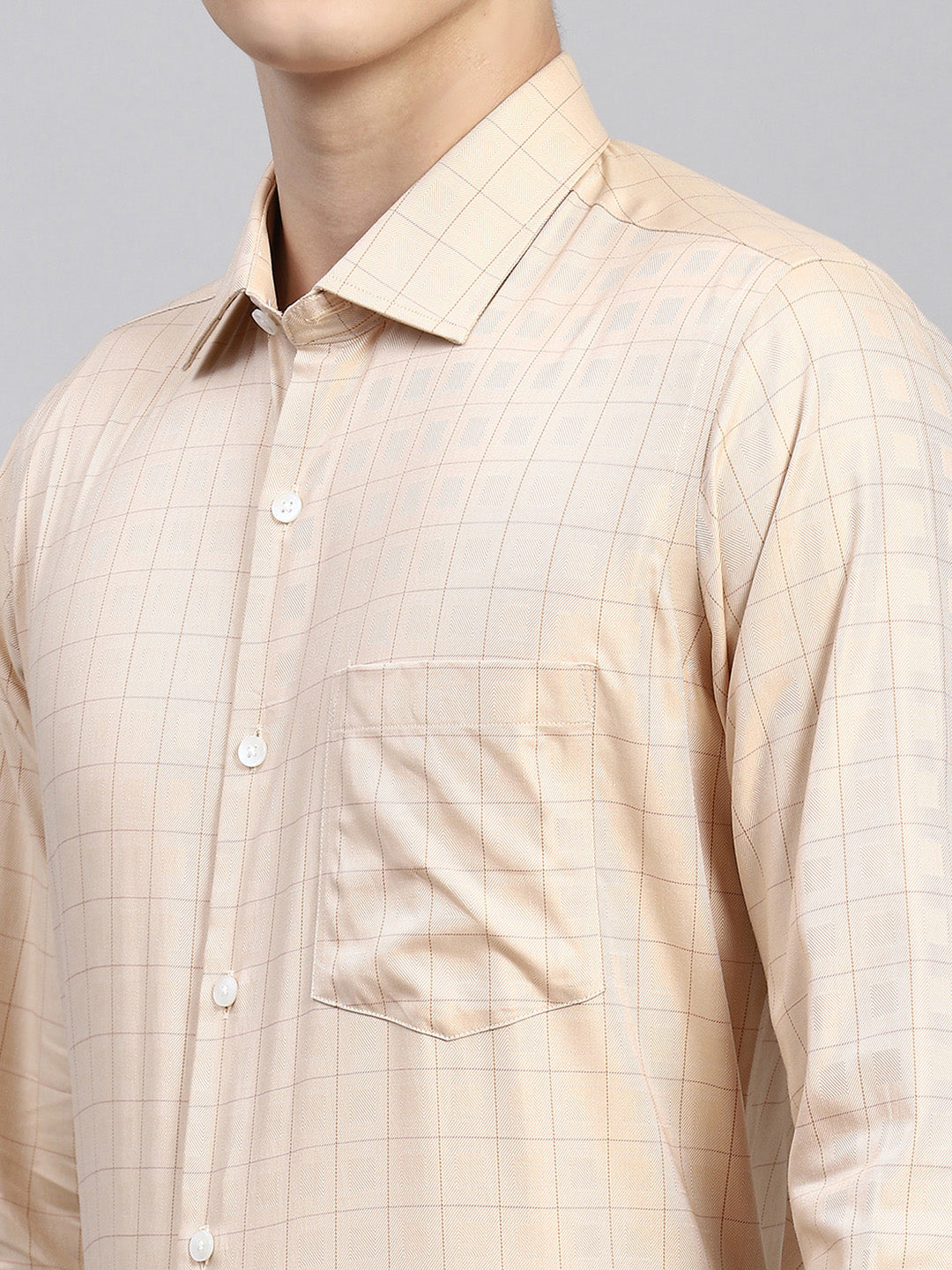 Men Beige Printed Shirt